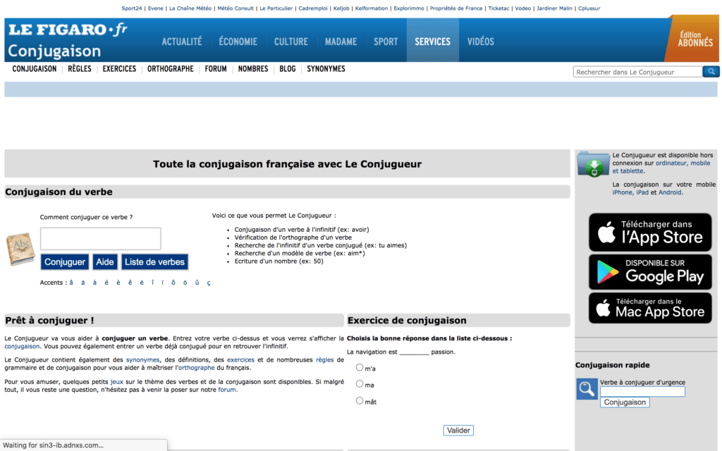 leconjugueur trang web học tiếng pháp cho người mới bắt đầu allezy tiếng pháp online số 1 việt nam